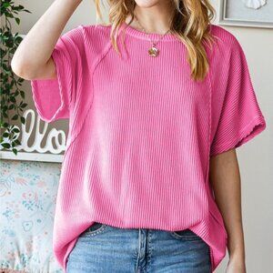 Solid Urban Ribbed Top